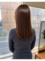 零秒女髪 千里丘店 髪質改善で叶える上品な艶ロングヘアカラー艶髪美髪艶カラー艶感