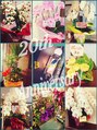ヘアーワークス ブレーヴ(HAIR WORKS BRAVE) 20周年でたくさんのお祝いのお花を頂き感謝感激です。