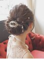 ヘアー ガーデン ロータス Hair Garden Lotus ルーズにほぐしたトレンドアレンジ!結婚式、二次会にオススメ♪