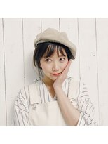 ローネス ギンザ(LONESS ginza)&nbsp;大人可愛い20代30代40代☆簡単帽子アレンジ！くすみブルー