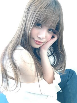 ラカーロ(La CARO) La CARO モカアッシュ王道斜めバングby市橋