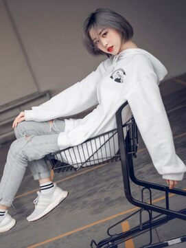 マルカ 調布(marca) おしゃかわプラチナグレーボブ！