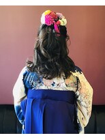 ブルーム ヘア デザイン(bloom hair design)&nbsp;ゆる巻きハーフアップ