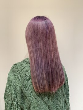 ムーン(moon) #縮毛矯正#ストレート#ミニウルフ#テラコッタ#くすみブルー