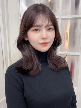 アリュウル 表参道(ALLURE) 韓国風ミディアム/くびれミディー/フェザーバング