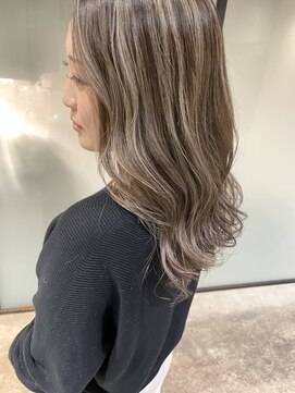 エイト 上野店(EIGHT ueno) 【EIGHT上野】日木[NIKI]_グレージュハイライト