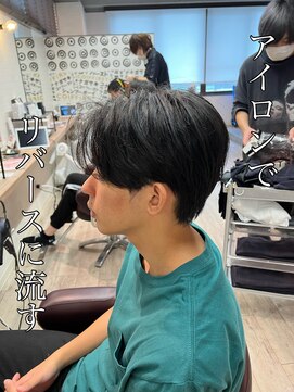 コワファーストナガサキシャンプーボーイ(COIFF1RST NAGASAKI SHAMPOO BOY) ナチュラルセンターパート!