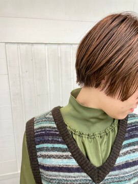 ネウィ 大分中央町店(newi) 丸み大人ショートボブ