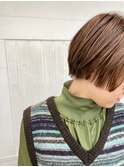 丸み大人ショートボブ