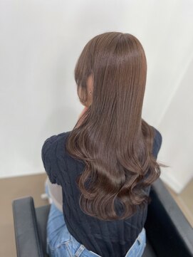 イオエ 梅田(ioe) ニュアンスカラー/グレージュ/ツヤ髪スタイル/髪質改善/縮毛矯正