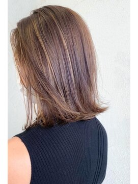 ラマヘアー(RAMA hair) ミディアムレイヤー／ハイライトカラー