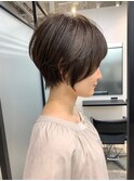 30代40代50代大人可愛いくびれショート白髪ぼかしハイライト大鷲