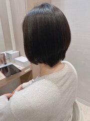 大人かわいい☆お手入れ簡単ショートボブ♪髪質改善ストレート