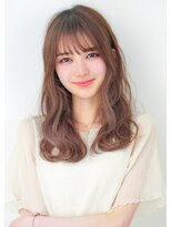 ルエ(rue) 大人可愛い20代30代40代インナーカラー小顔ウルフピンクベージュ