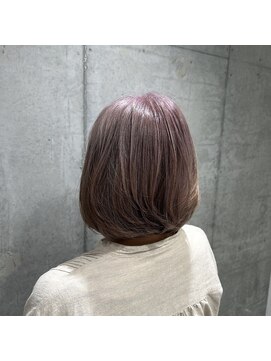 リュネッツ あざみ野店(lunettes) 【白髪ぼかし】白髪率50%以上の方に!ライトピンクカラー