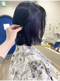 パープルブルー/インナーカラー