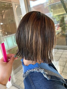 イルミナダブルカラーハイライト+カット