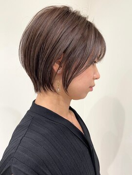 ネイロ バイ ジルブラン 葛西(NeiRo by JIL BLAN) ハイライト白髪ぼかしダブルカラーインナーカラーショートボブ