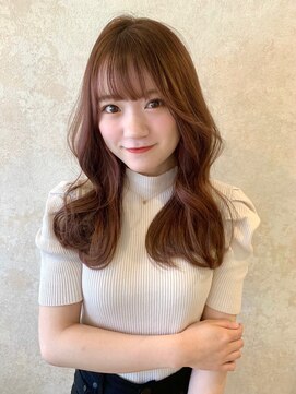 アンニュ(annuy) 【annuy_shiori】顔まわりカット/ベージュカラー/韓国巻き