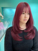 ピンク/ブリーチ/ダブルカラー/韓国レイヤー/ケアブリーチ