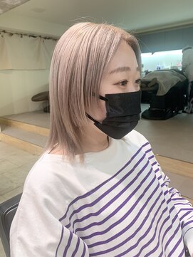 リグリー(regree) ウルフレイヤー/レイヤーボブ/ミルクティーベージュ/髪質改善