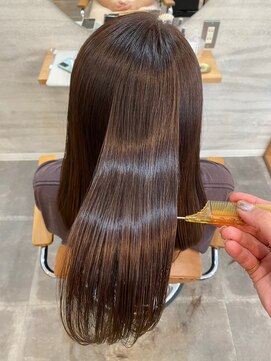 ジーナ 船橋(Zina) 髪質改善＊ロングレイヤーグレーベージュ＊美髪【Zina船橋】