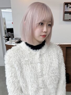 リヴ ウメダ(LIV umeda) ホワイトピンク/ピンクベージュ/ブリーチ/ダブルカラー【梅田】