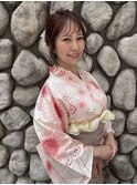 浴衣ゆるふわヘア