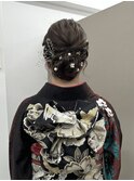 振袖着付とヘアメイク♪