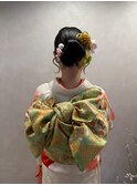 【振袖着付け＋ヘアセット】六本木/六本木駅/ヘアセット/着付け