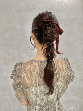 シャルムバイケンジ(Charm.by KENJE) 【ローポニーテール】結婚式/銀座/ヘアセット/アレンジ