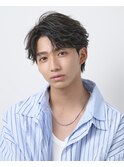 MEN’S HAIR/ブルーブラック/フェザーパーマ/渋谷