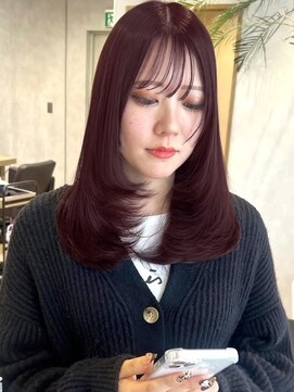 バランス 新宿(balance) 【小松光司】カシスピンク×レイヤーカット