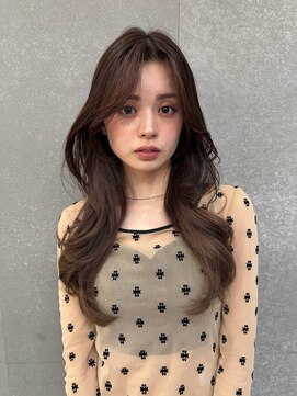 ロンドワン 三宮元町(Lond one) ロングヘア/レイヤーカット/くびれ巻き/フェイスレイヤー/前髪