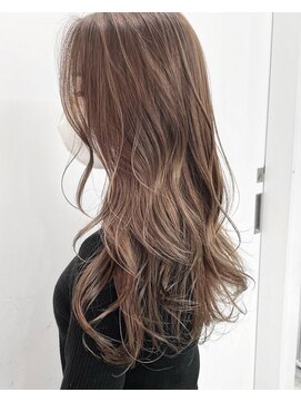 アディション 新宿(ADITION) 【韓国】艶感ハイライトミルクティーグレージュレイヤーカット