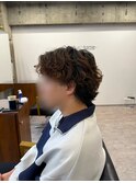 サーフカール/フェザーパーマ/ブルーブラック【都賀/メンズ】