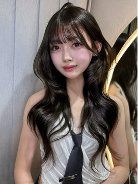 サイン 渋谷(SIGN) 韓国ヘアーハッシュカットレイヤーカットグレージュブリーチ無し