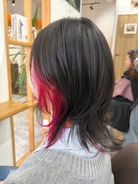 アムヘアー(A.M. hair) ウルフカット/インナーカラー/レイヤーカット/ショートカット