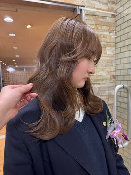 ファブ 千葉店(FaB) 【ブリーチなしダブルカラー×ベージュブラウン】