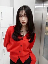 ベレーザシェルト(Beleza scelto)&nbsp;18342黒髪ダークアッシュセミロングレイヤーダークグレージュ