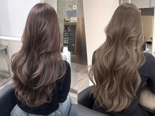 【ご新規様限定＊ダメージケア重視の方にオススメ◎】カット+髪質改善inケアカラー+SILKERA5G Tr/￥10800