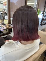 ジッピー ヘアーコレクション&nbsp;メテオ髪質改善カラー　グラデーション　アディクシーピンク