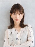 切りっぱなし外はねミディ
