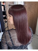 零秒女髪 千里丘店 上品な艶髪を叶える美髪ロングストレートカラー髪質改善艶感