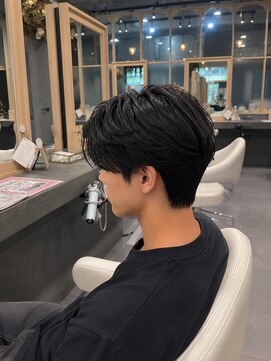 ラベルム バイ エーケー メンズ(La Belleme by AK for Men) 横顔映えセンターパート