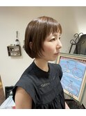 ショートバング・レイヤーボブ