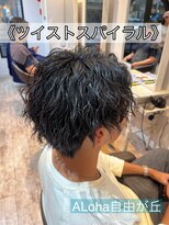 アロハ(ALoha)&nbsp;《　ツイストスパイラル　》メンズパーマ　メンズショート