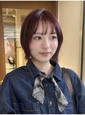 【小川】チェリーレッドレイヤーボブ似合わせ小顔ヘア吉祥寺