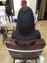 ルーミールーム(RoomieRoom)&nbsp;髪質改善/ツヤ髪ロング/アッシュブラック夏カラー/20代30代髪型