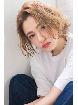 クラン(clan) セシルカット外ハネボブ毛先パーマウォーターフォール